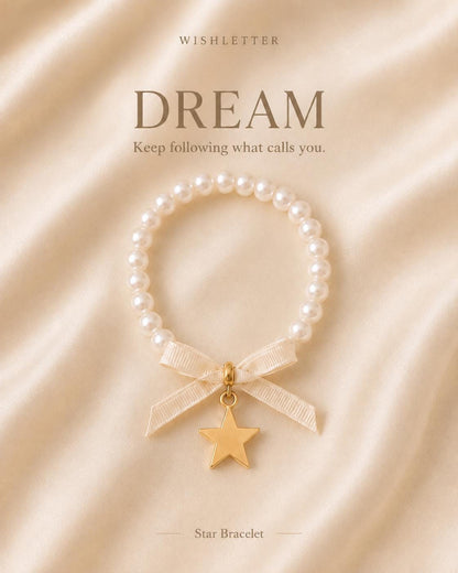 Pearl Charm Bracelet, Gold Tone, Bow Accent, Heart, Butterfly, Moon, Sun, Star Charms