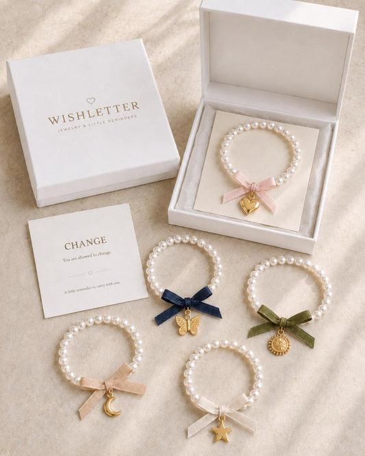 Pearl Charm Bracelet, Gold Tone, Bow Accent, Heart, Butterfly, Moon, Sun, Star Charms
