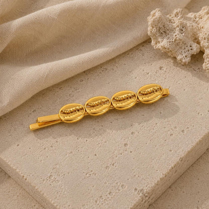 Gold Coastal Hair Clips, Starfish Seashell Pearl Bobby Pins, Beach Summer Accessory