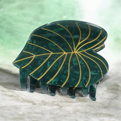 Leaf Hair Claw Clip | Botanical Hair Accessory, Boho Style